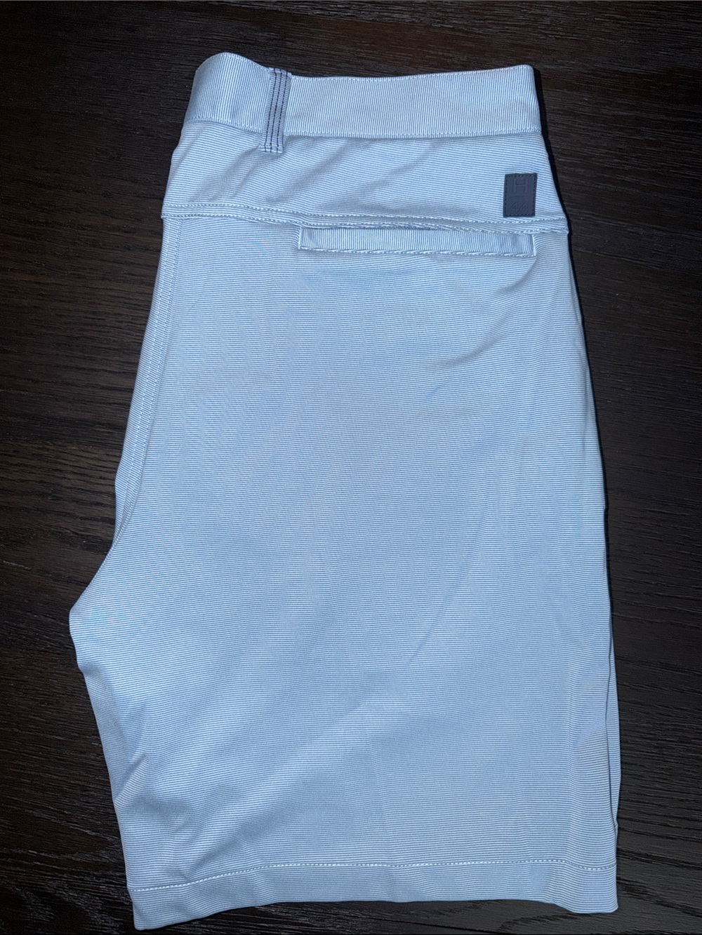 Halsey Sport Men's 
 Chino Shorts - Light blue pin stripes